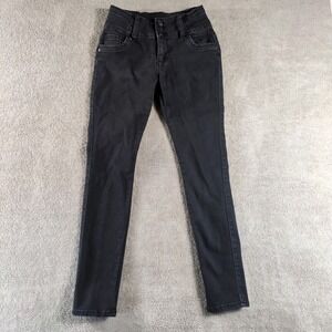 Bamboo Jeans Womens Size 7 High Rise Black Skinny Denim Pants